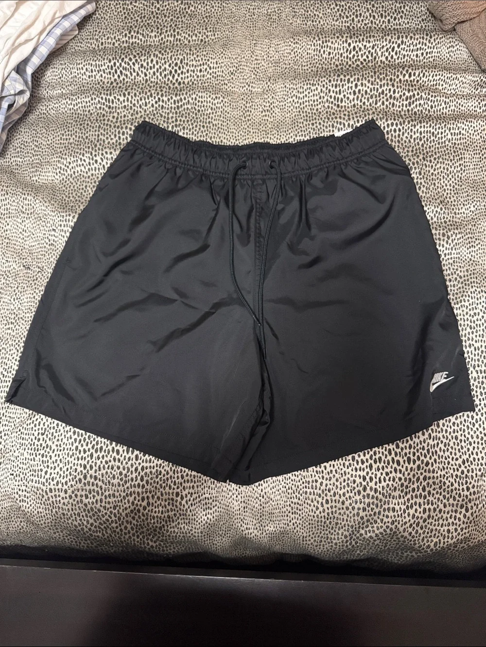 Nike Men’s Black Athletic Shorts with Drawstring